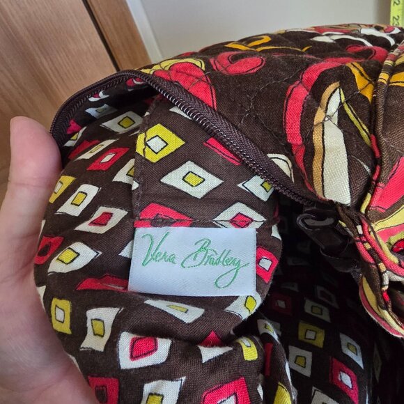 VERA BRADLEY Bucket Tote Shoulder Bag in Puccini Retired Print Zip - Picture 3 of 3